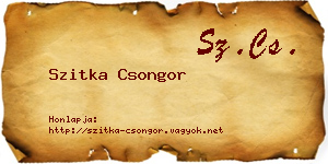 Szitka Csongor névjegykártya